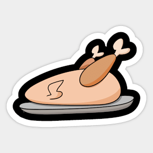 Roasted chicken Sticker